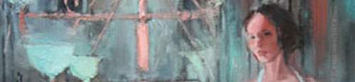 Detail of the painting, "Myra's Labyrinth"